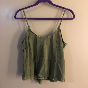 Free People green tank size s